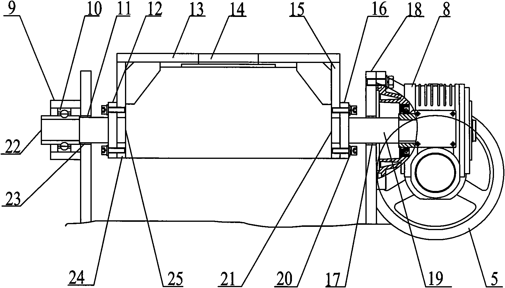 Dumping mechanism of welding positioner