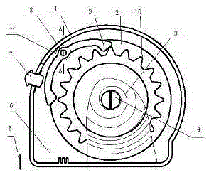 Measuring tape stable in tape retraction