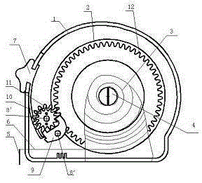 Measuring tape stable in tape retraction