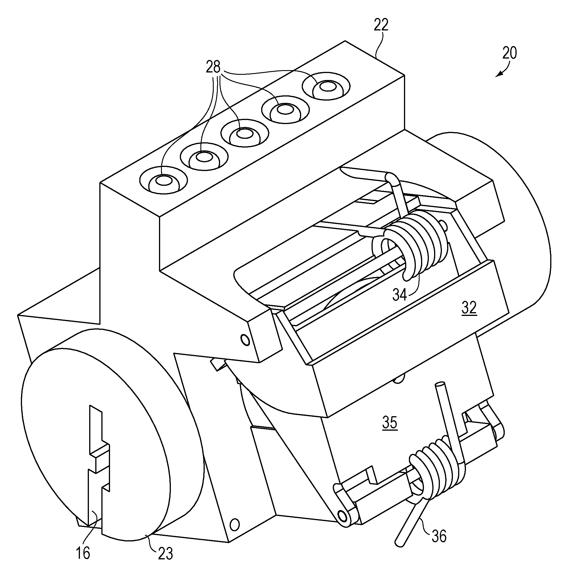 Electronic combination lock