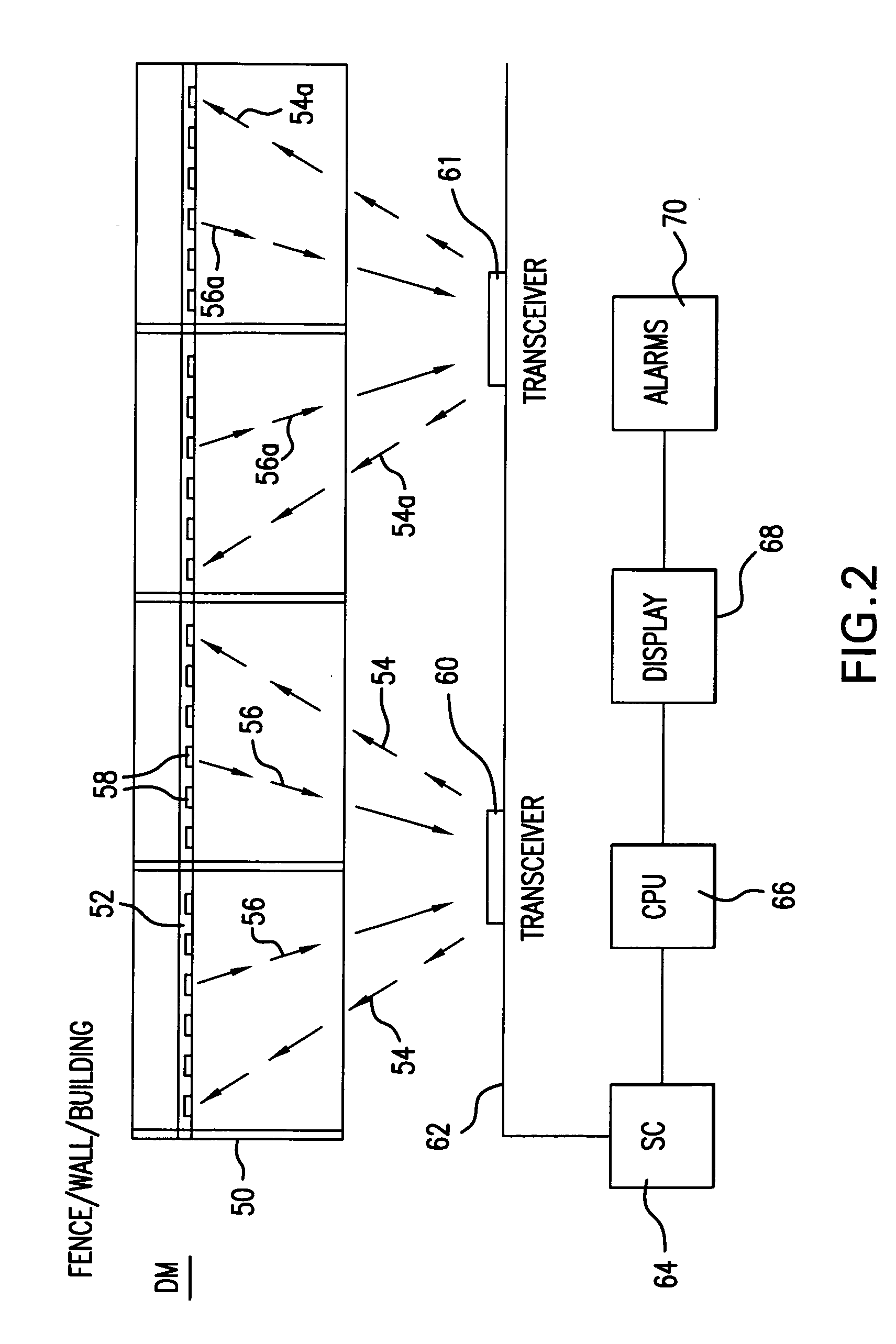 Intrusion detection system for underground/above ground applications using radio frequency identification transponders