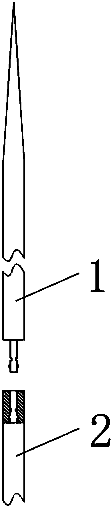 Medical elastic suture line with needle