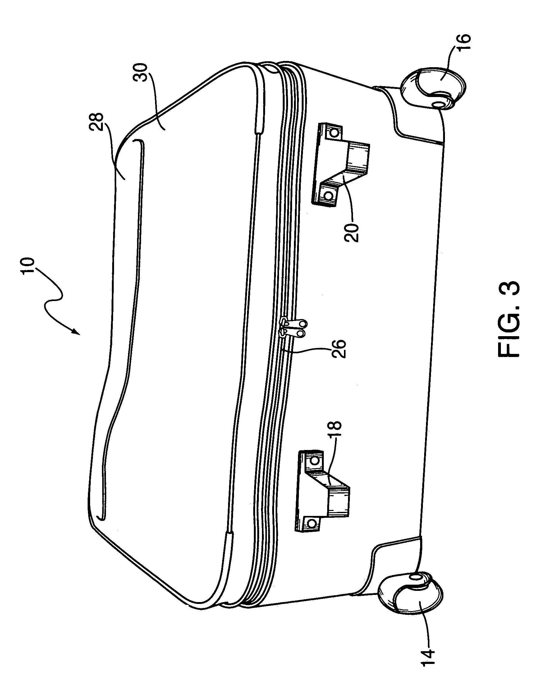 Luggage bag having a removable garment bag