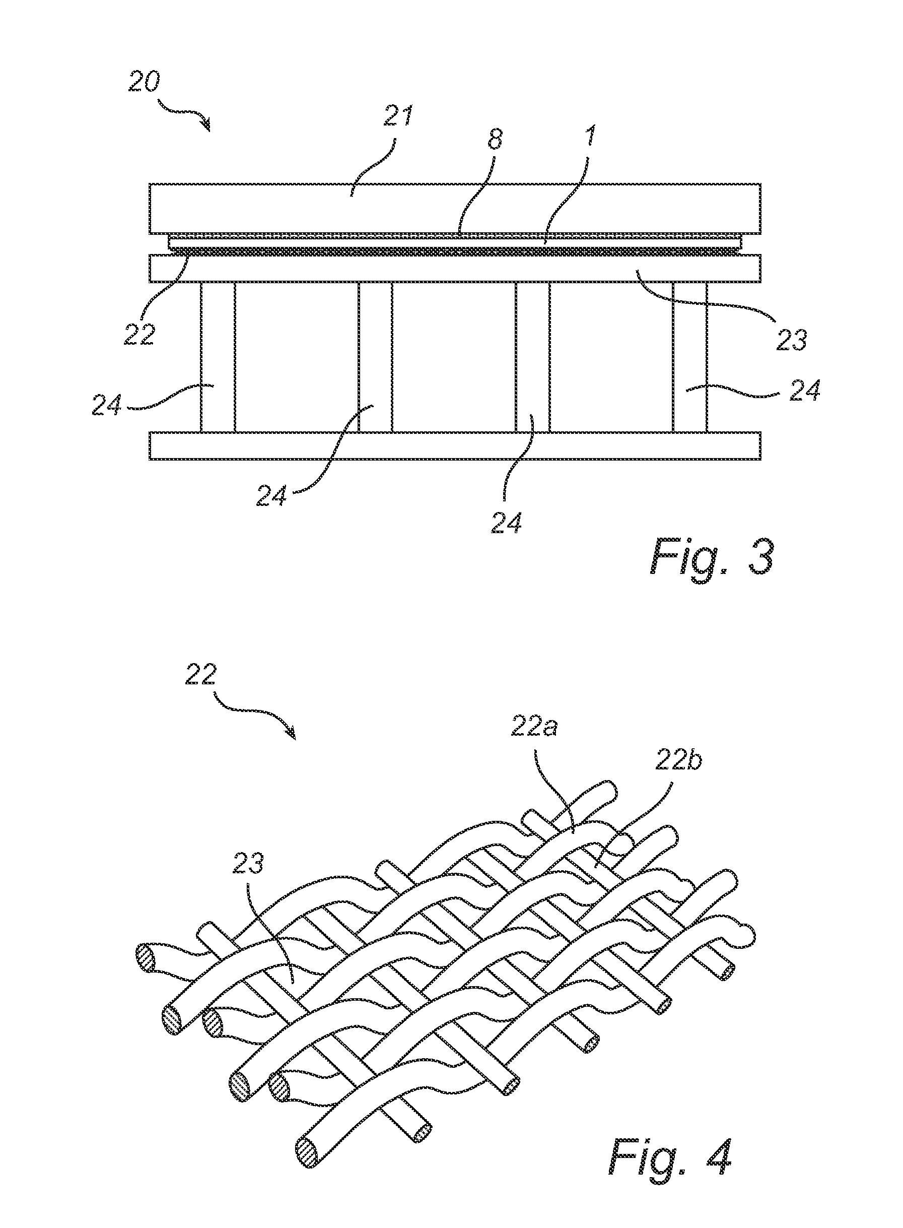 Method for treatment of a board and a board element