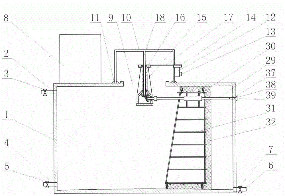 Automatic cleaning water storage pool