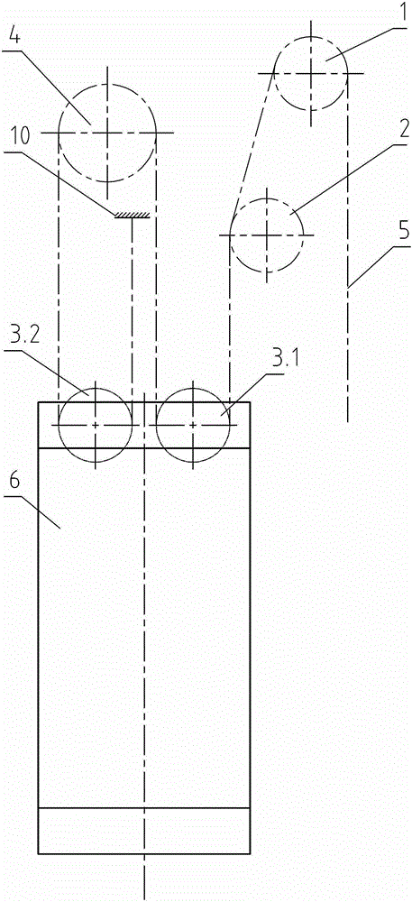 An elevator counterweight system with a traction ratio of 4:1