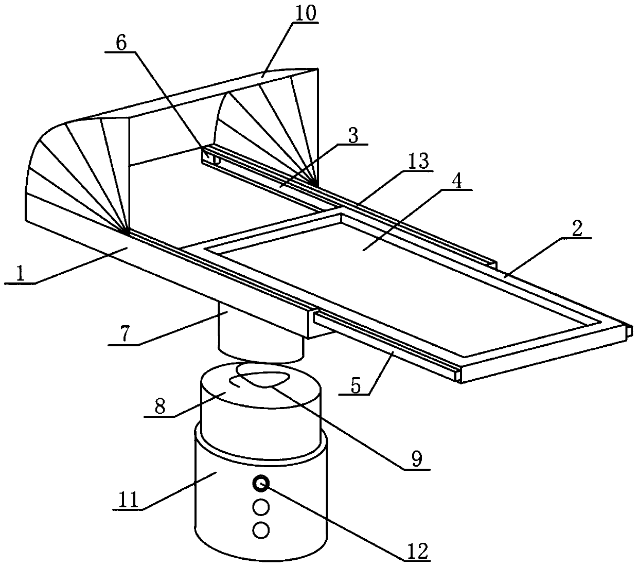 Bracket for flexible adjustment of the position of the pos machine