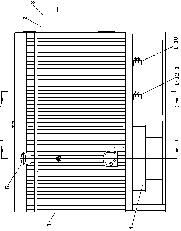 An all-in-one machine for reducing ash, nitrogen, and temperature in flue gas of a straw-fired boiler and its implementation method