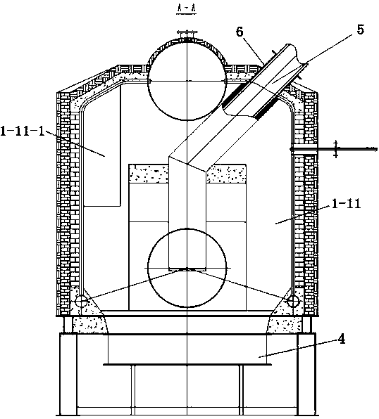 An all-in-one machine for reducing ash, nitrogen, and temperature in flue gas of a straw-fired boiler and its implementation method