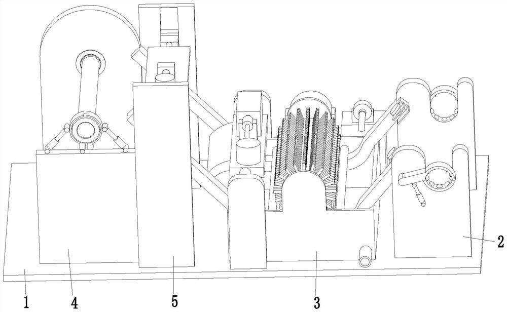 An automatic processing line for textile fabrics and an automatic processing technology for textile fabrics