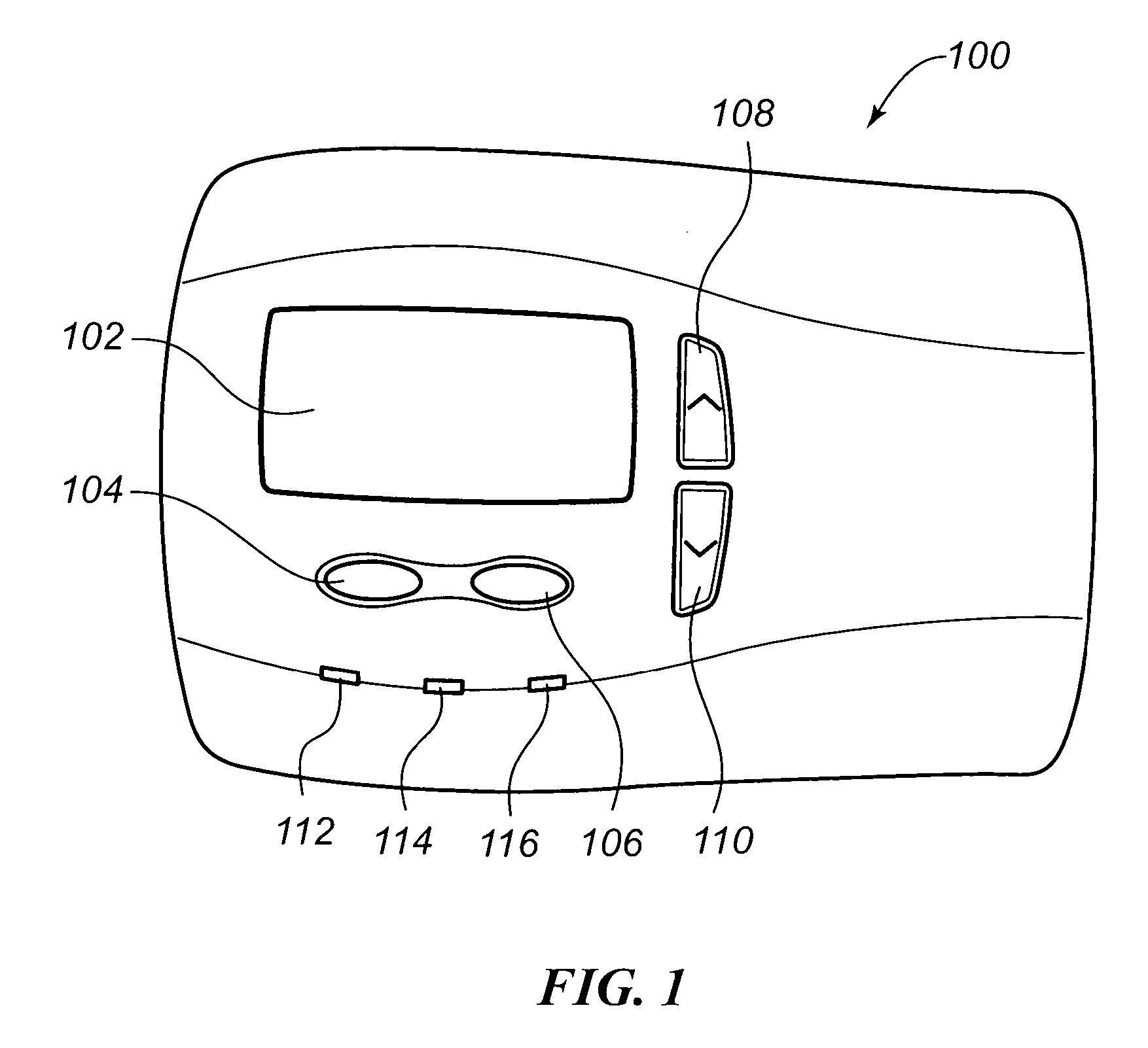 Thermostat including set point number line