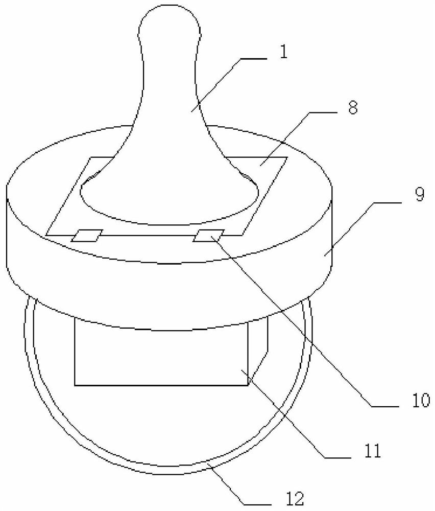 Pacifier thermometer and temperature display method