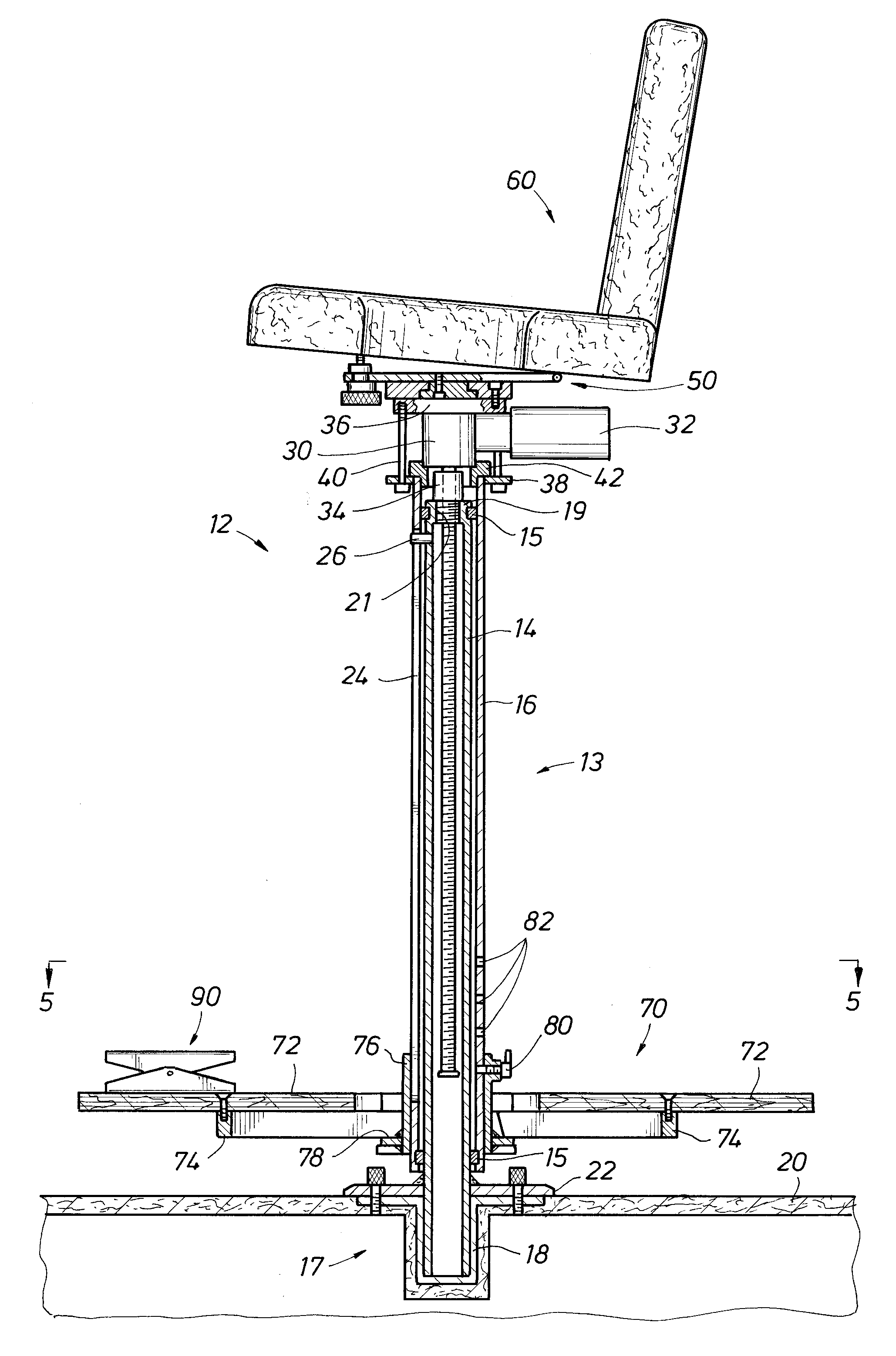 Seat System for a Bass Boat or the Like