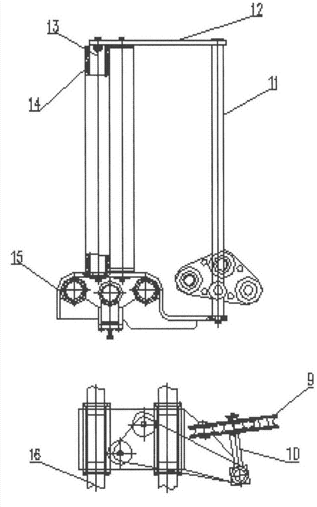 Pressure measurement and rope guide device of marine heavy-load winch