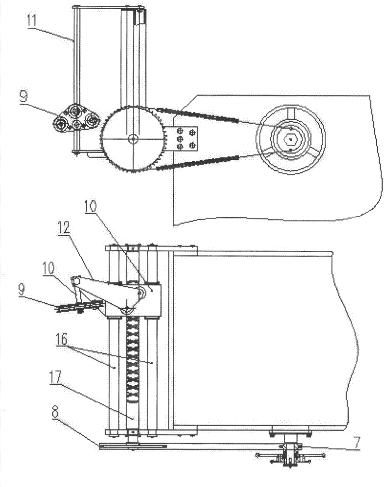 Pressure measurement and rope guide device of marine heavy-load winch