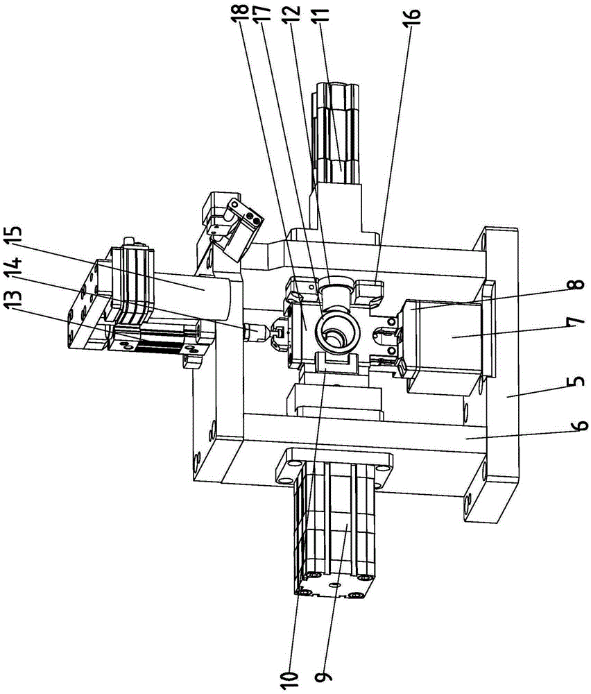 Automatic assembling and disassembling mechanism for camshaft grinding chuck