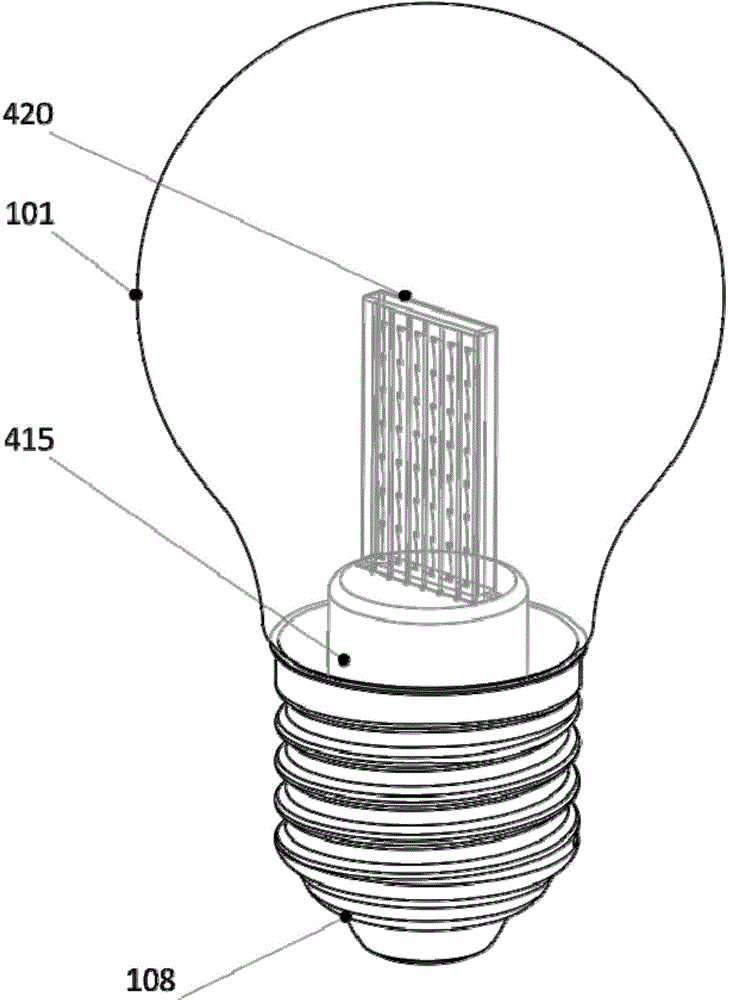 Establishing method of LED filament lamp and LED filament lamp