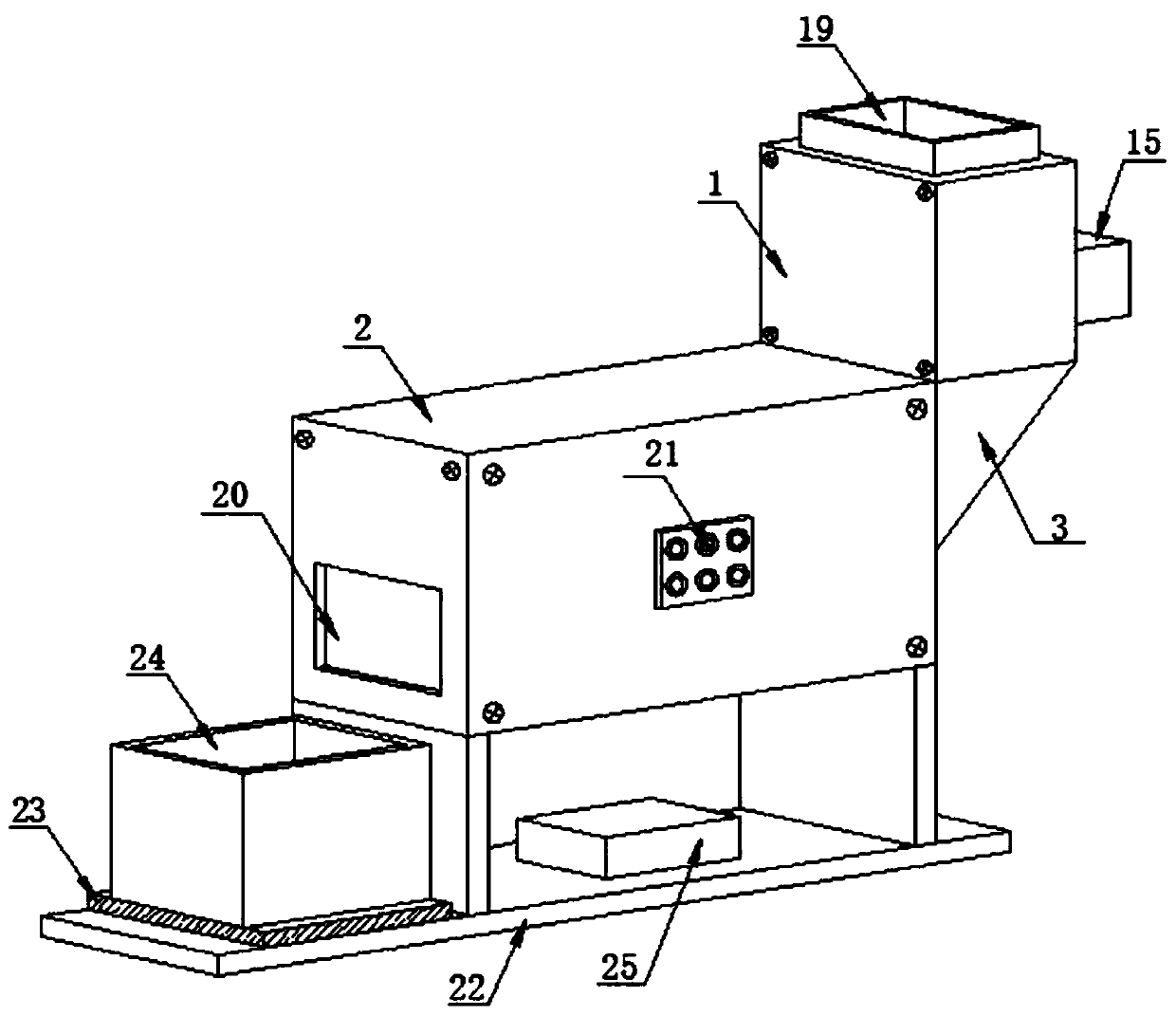 Waste crushing device for construction engineering