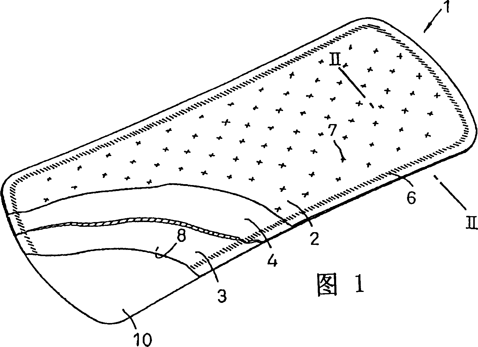 Absorbent article for humoral treatment