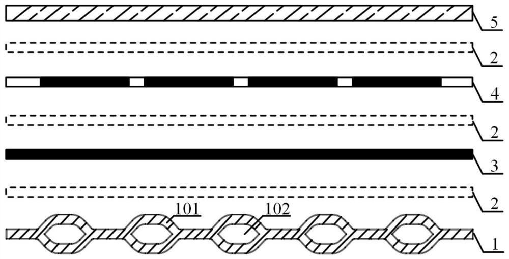 Honeycomb type flow channel double-face inflation type PVT assembly