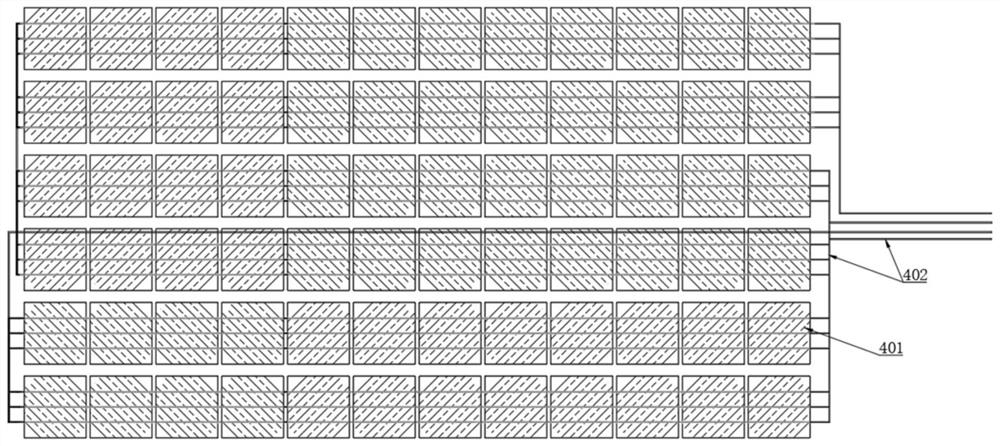 Honeycomb type flow channel double-face inflation type PVT assembly