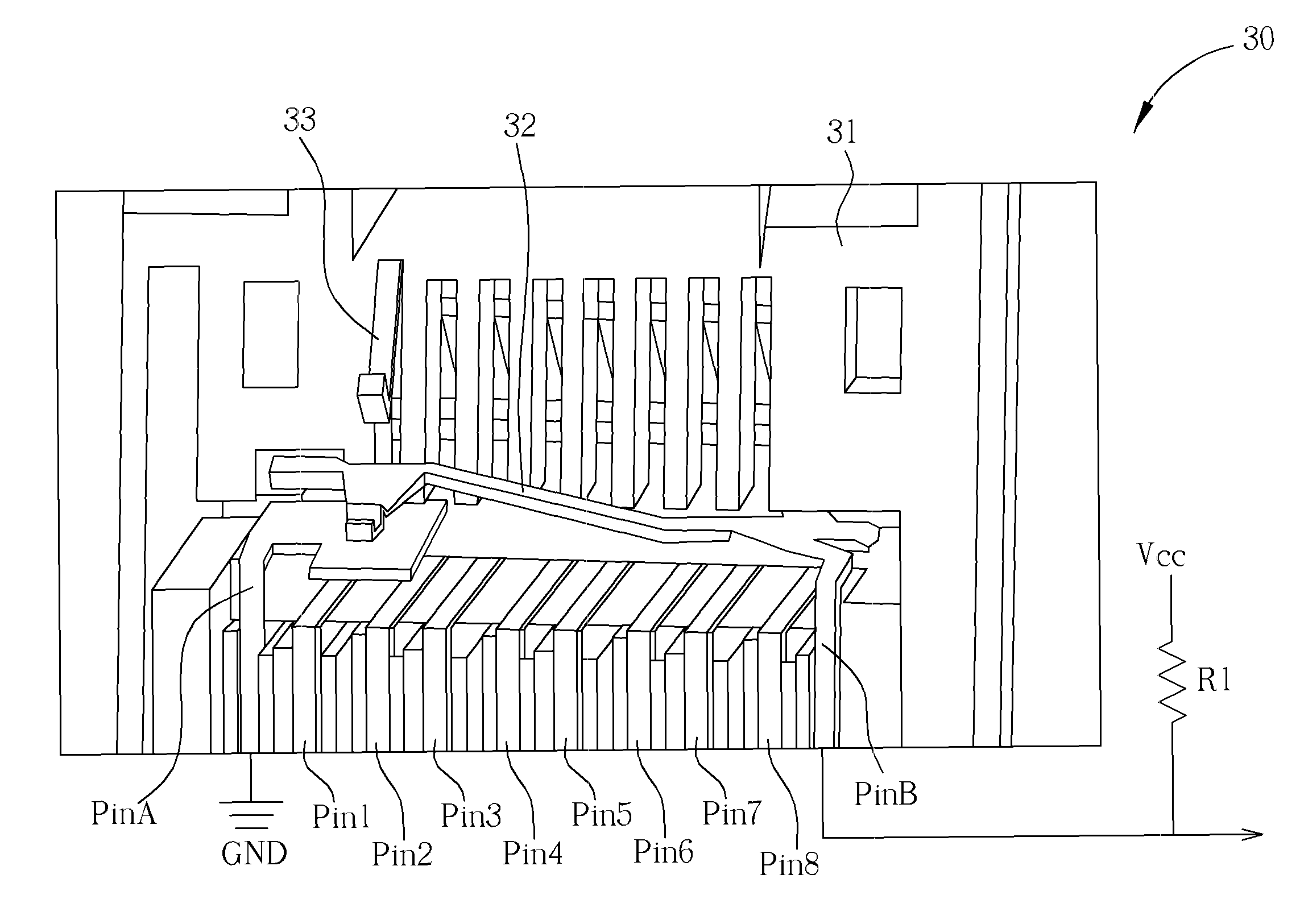 Socket with detection functions