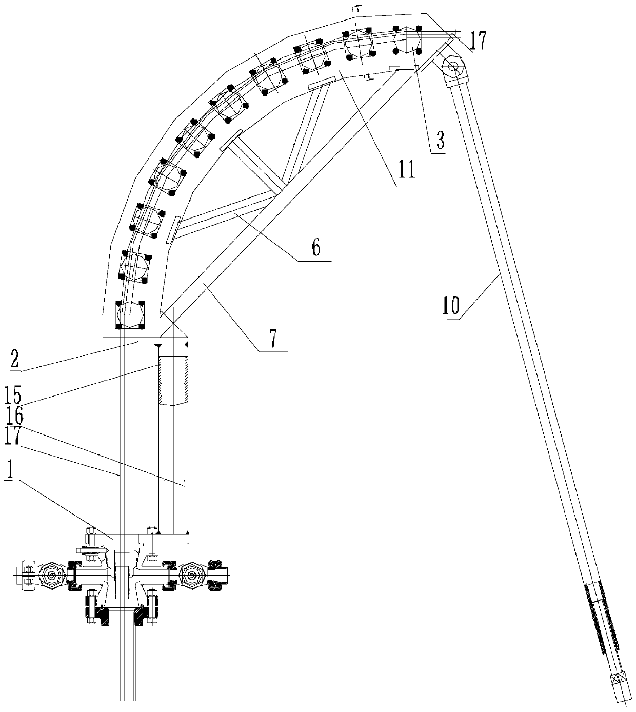 Carbon fiber continuous flexible sucker rod operating equipment