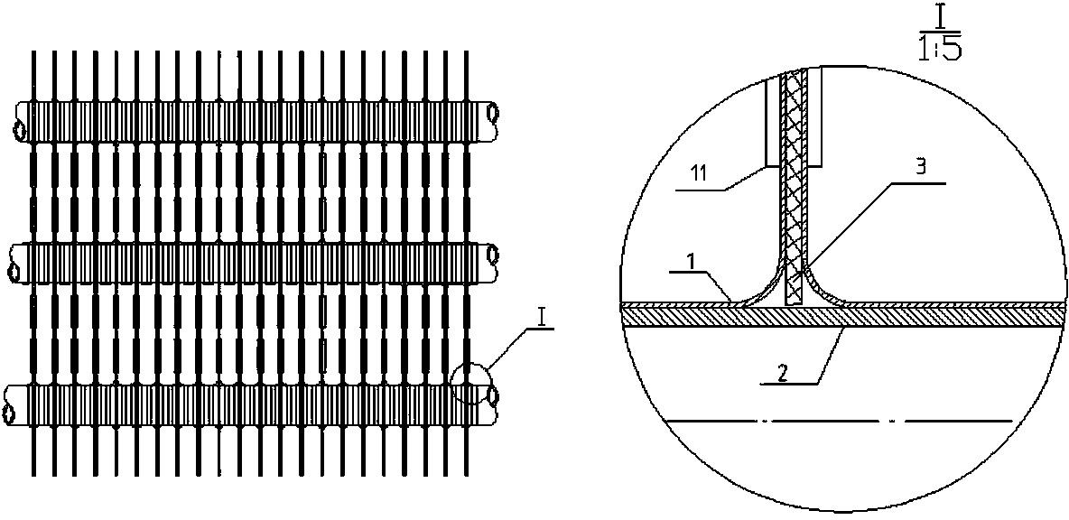 Surface air cooler with wet films of composite structures