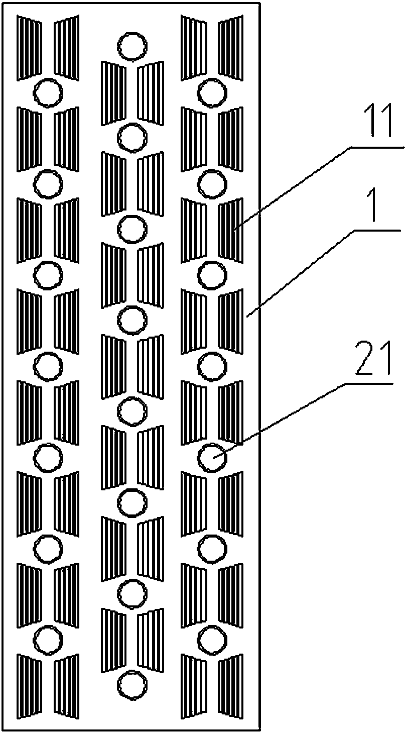 Surface air cooler with wet films of composite structures