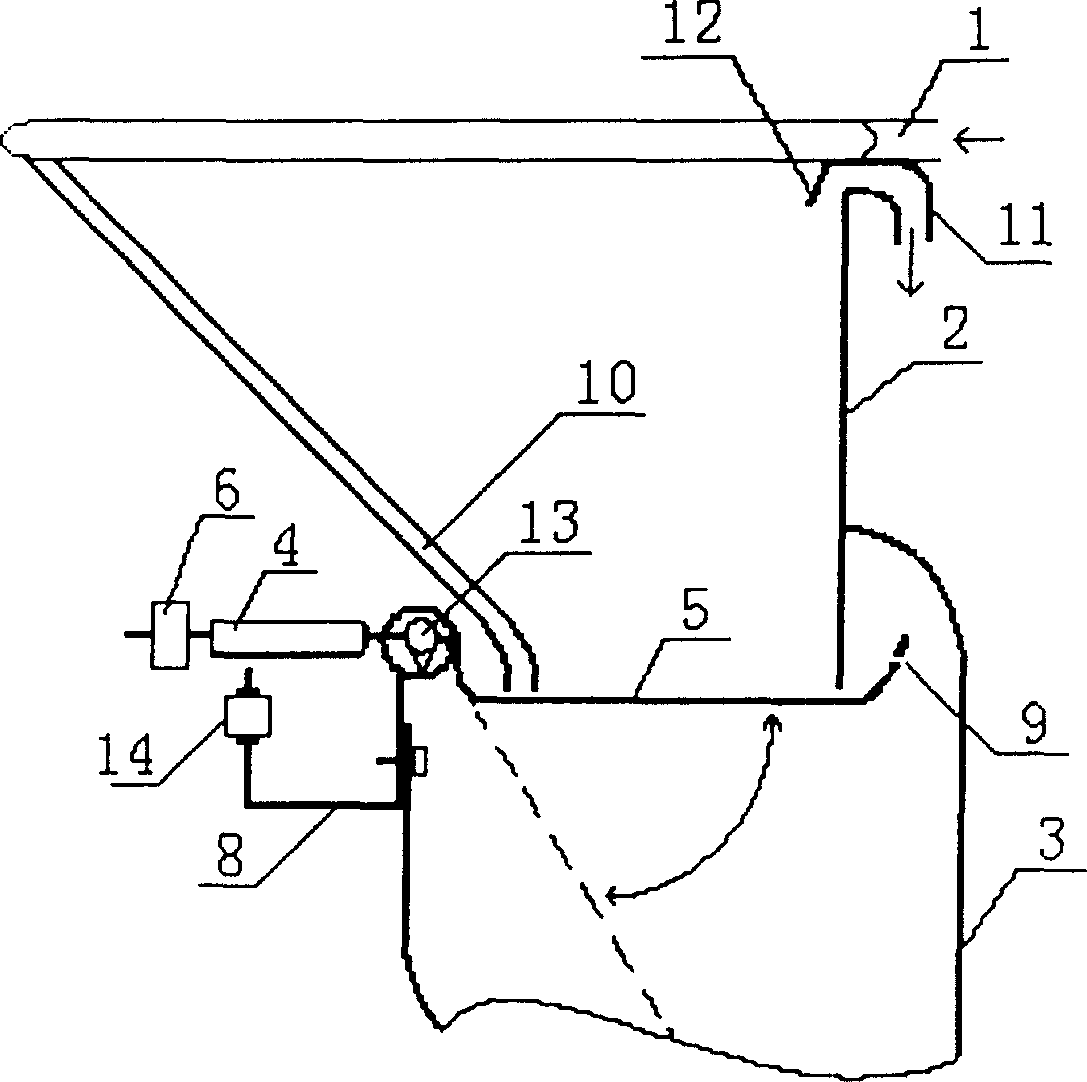 Automatically turning and overturning type toilet seat