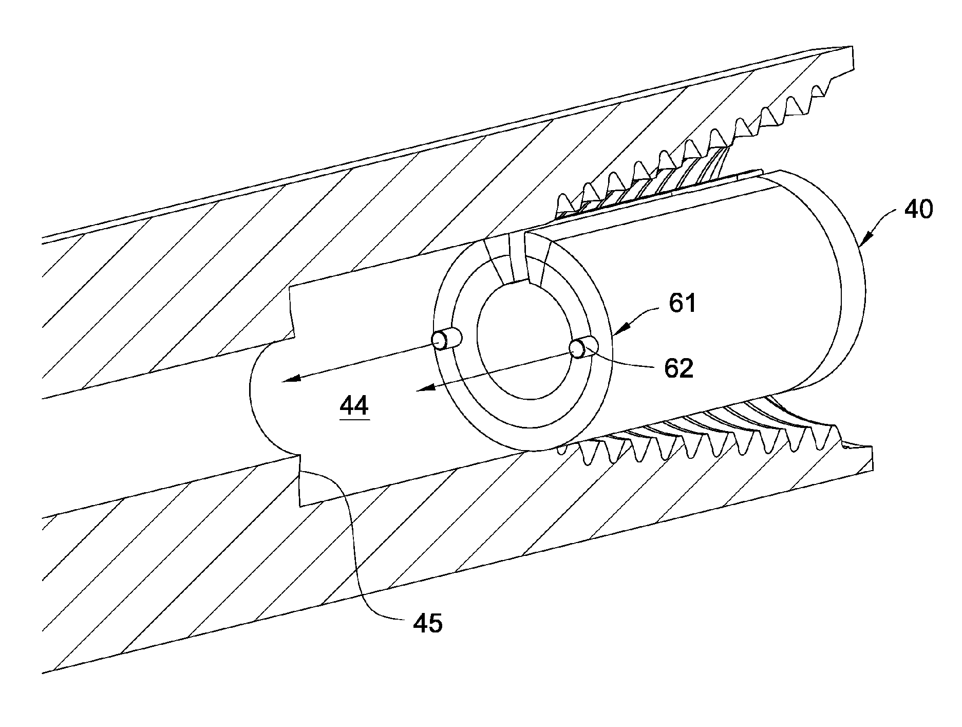 Hanger mounted in the bore of a tubular component