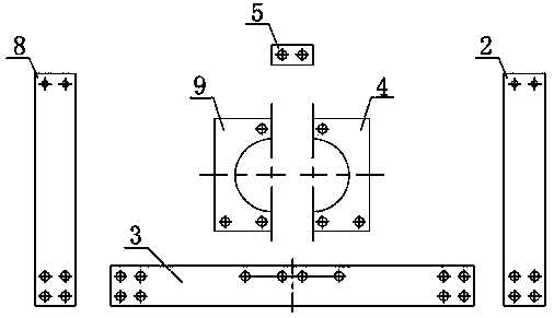 Shell type transformer lead clamping structure and clamping method