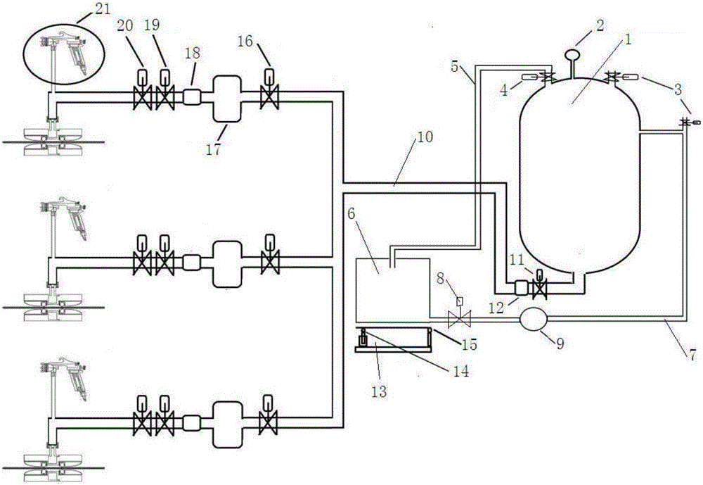 Fiber paste spraying and conveying device