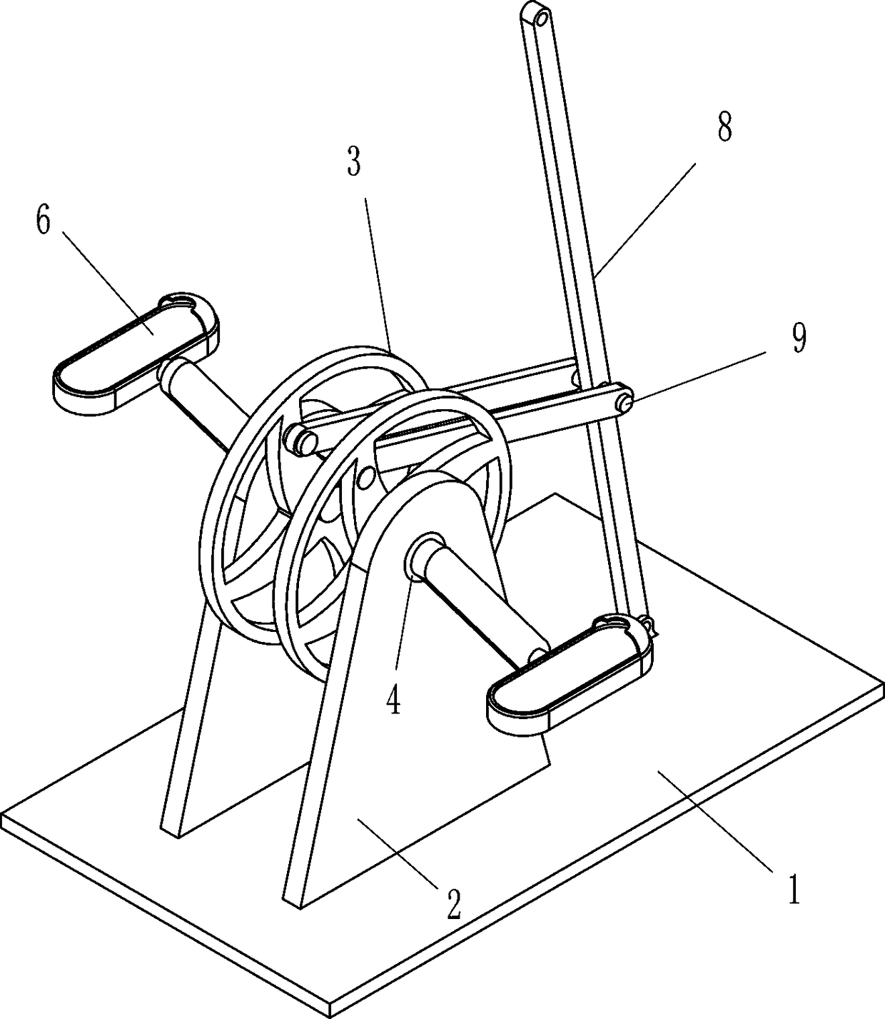 Orthopedic patient leg rehabilitation device