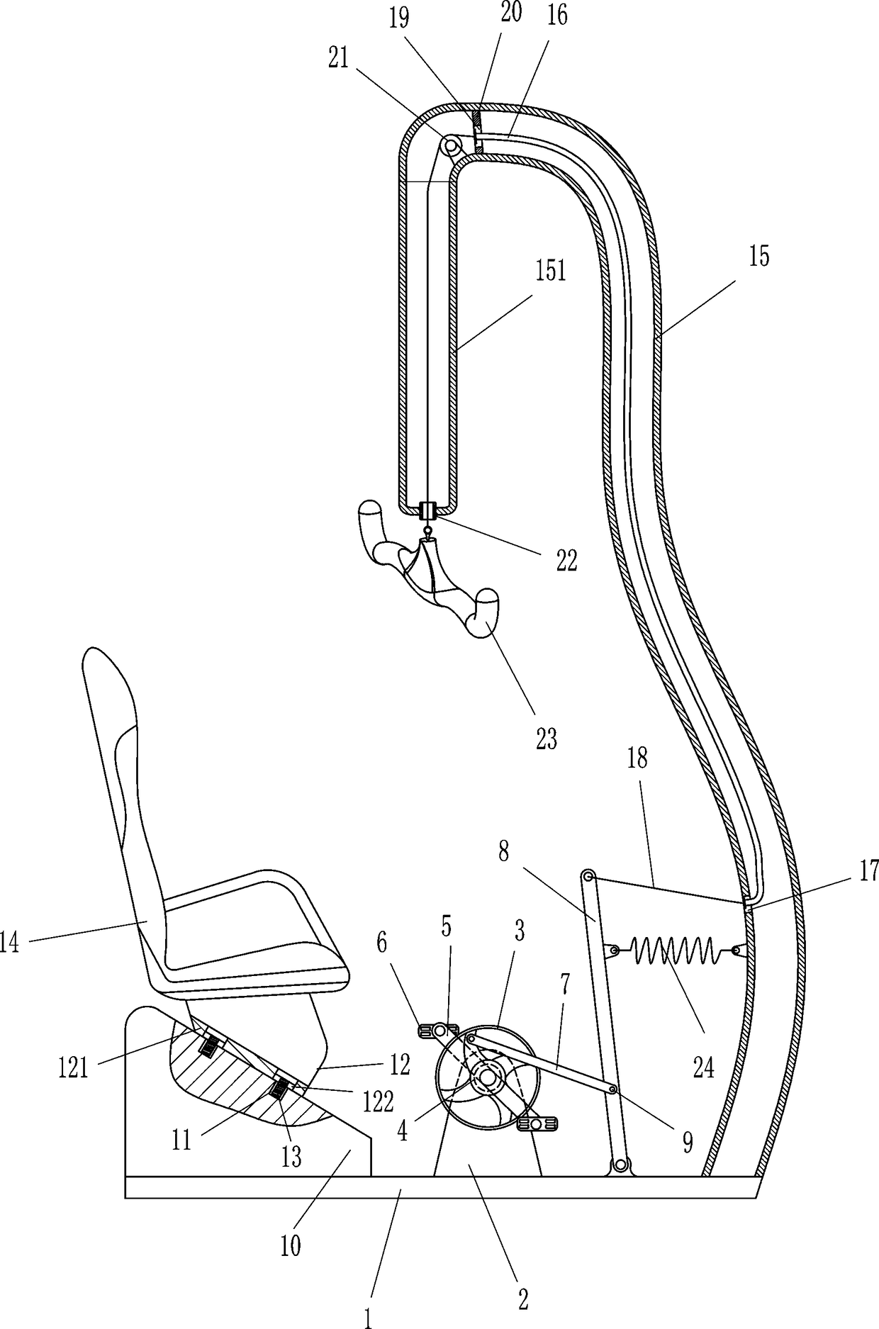 Orthopedic patient leg rehabilitation device