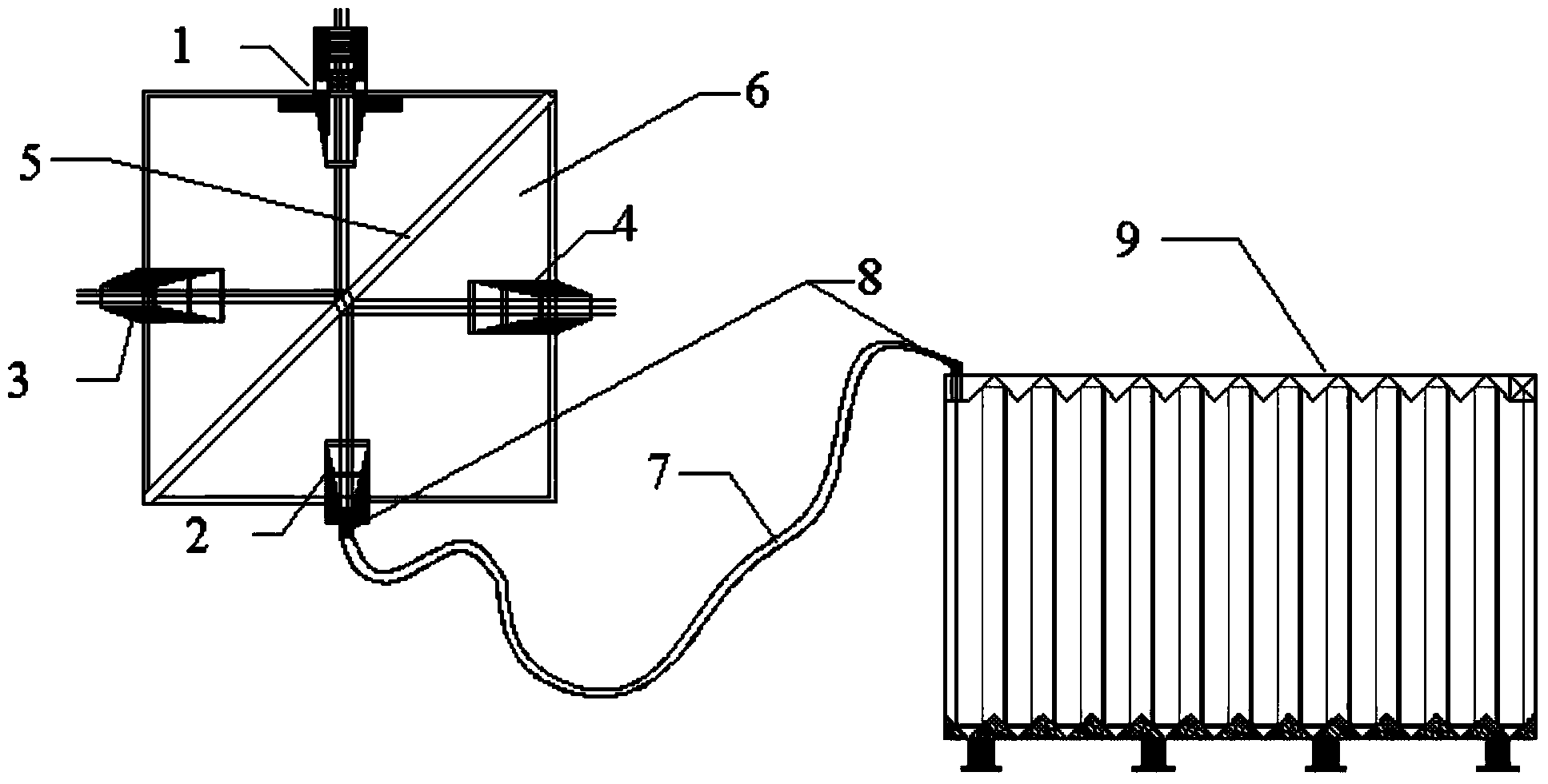 Array-type multi-optical-path system for gas-phase monitoring