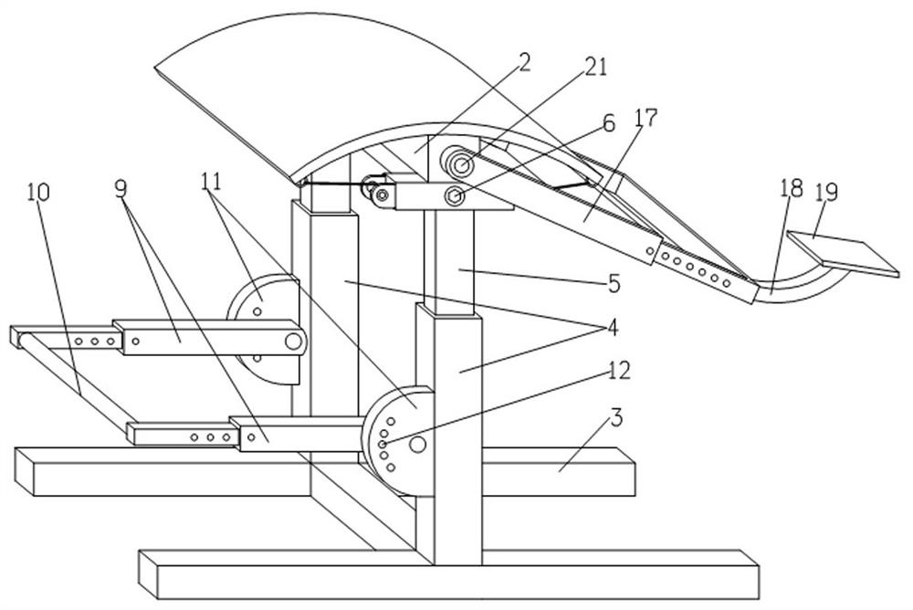 Back bending device for dance training