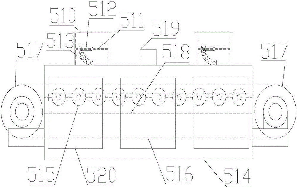 A non-woven fabric dyeing production line