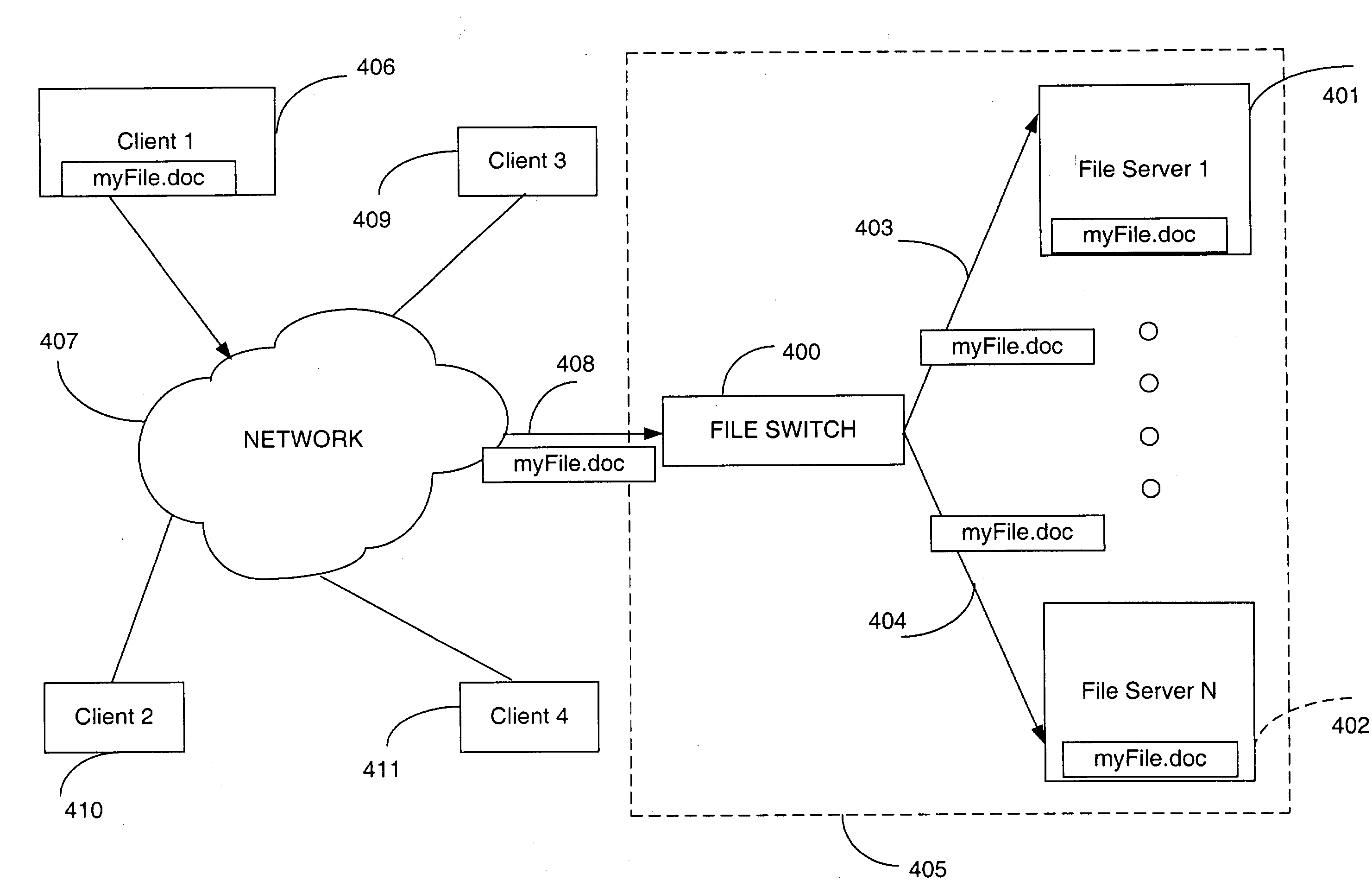 Aggregated opportunistic lock and aggregated implicit lock management for locking aggregated files in a switched file system