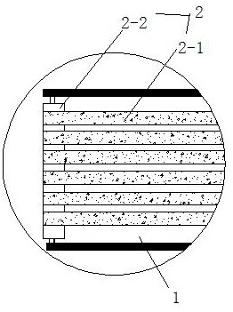 A device for conveying and sorting packaging bags after they are cut