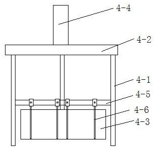 A device for conveying and sorting packaging bags after they are cut