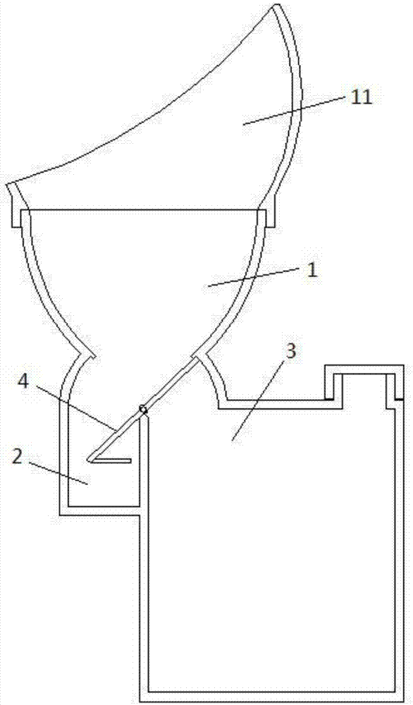 Urine-taking device for urinalysis in urinary surgery department