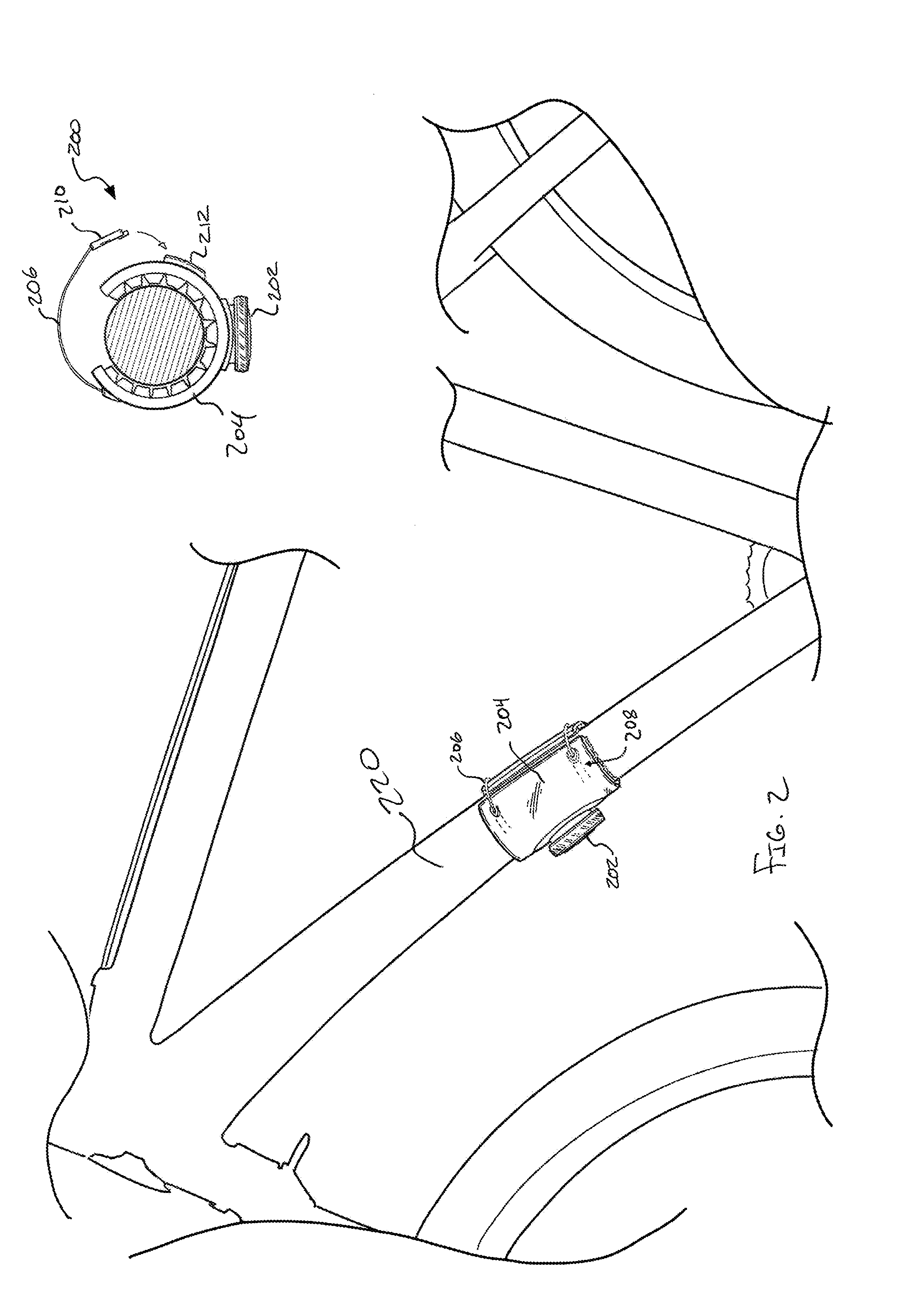 Closure devices for coupling components to racks and methods therefor