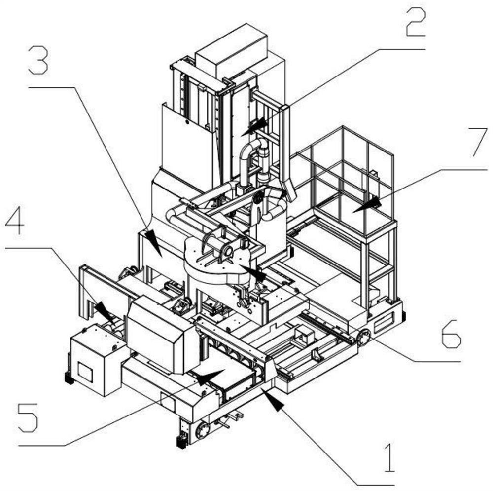 Pass-type lifting and tilting transfer trolley for molten iron transfer