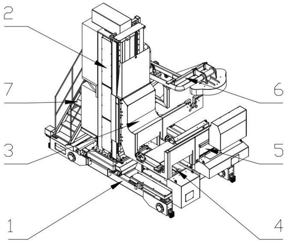 Pass-type lifting and tilting transfer trolley for molten iron transfer