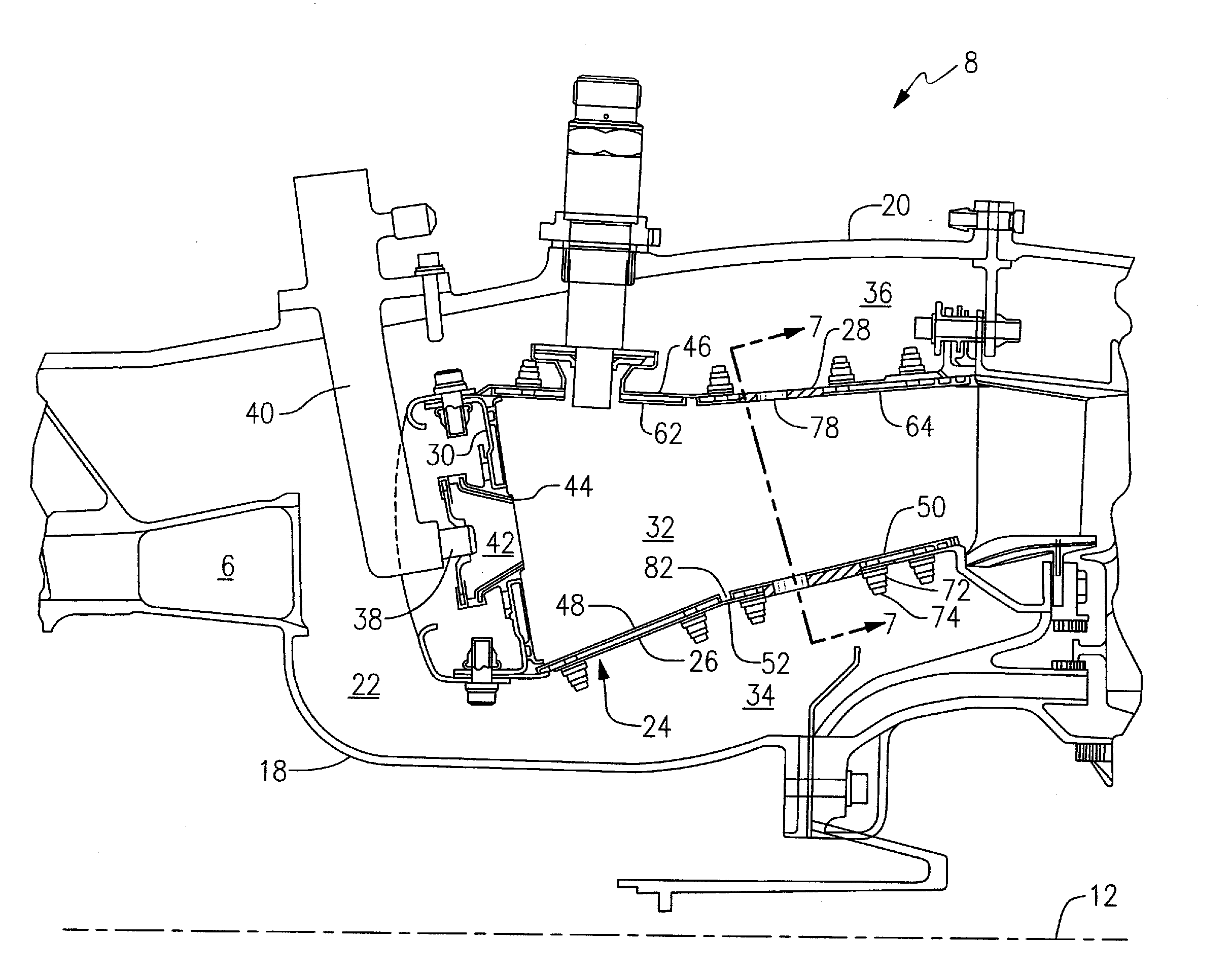 Combustor panel arrangement