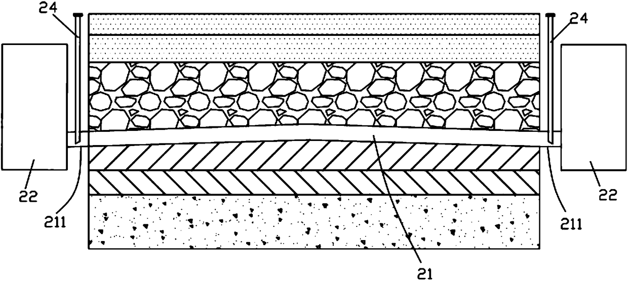 Sponge city street tree feeding system