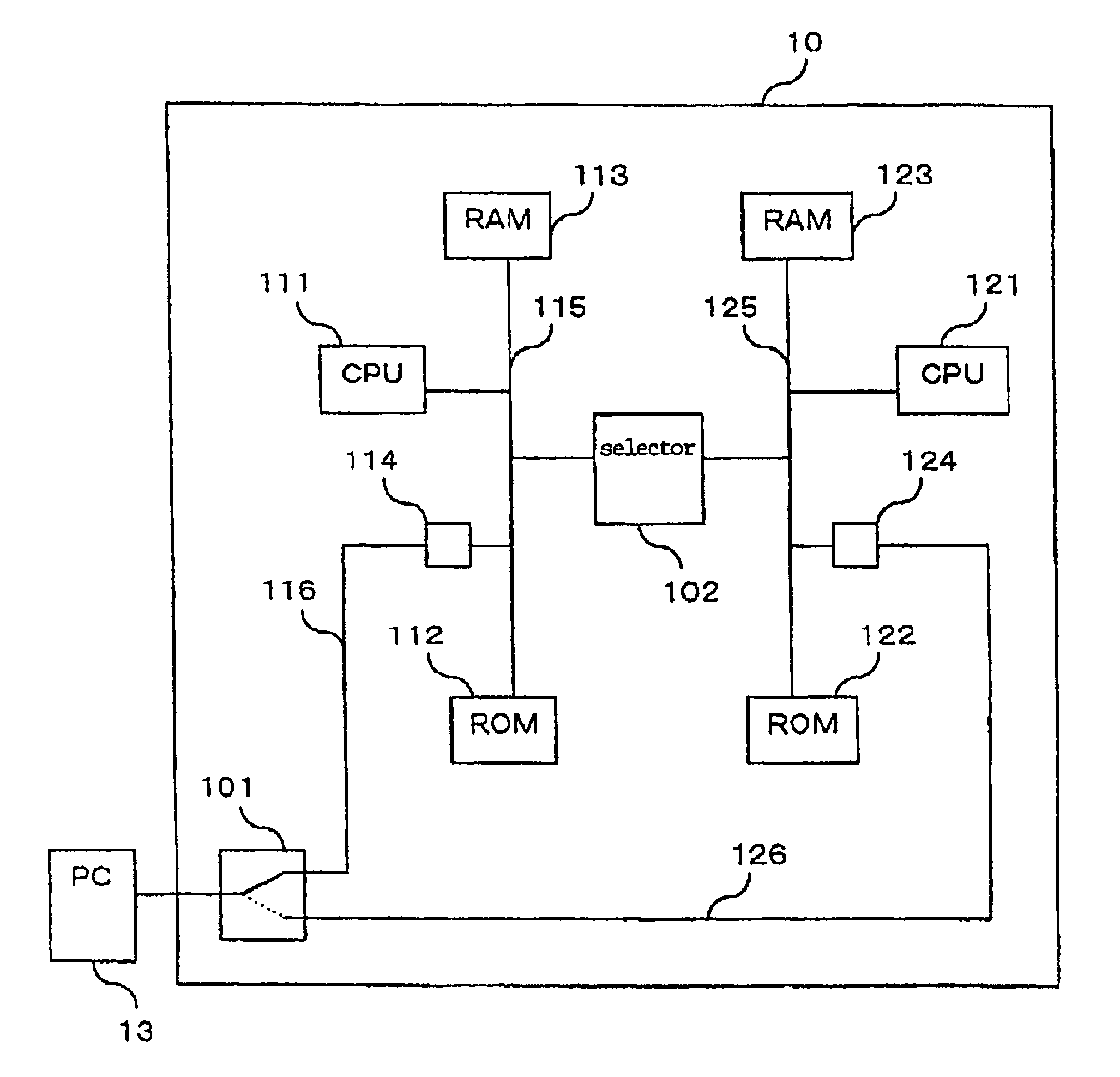 Radio communication device, method of and program for rewriting boot program therefor