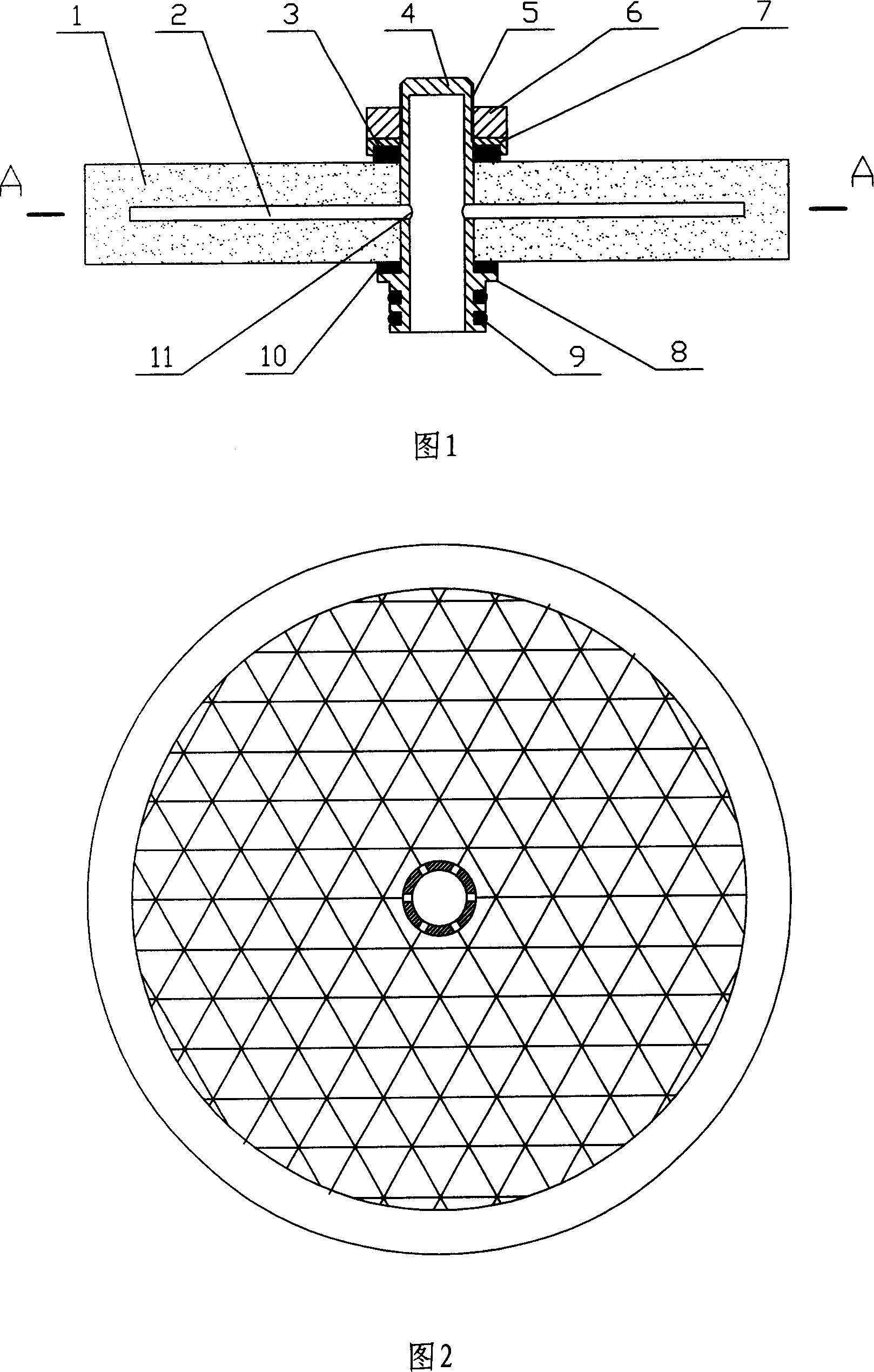 Plate type and two surface filtration type micro-porous ceramic structure