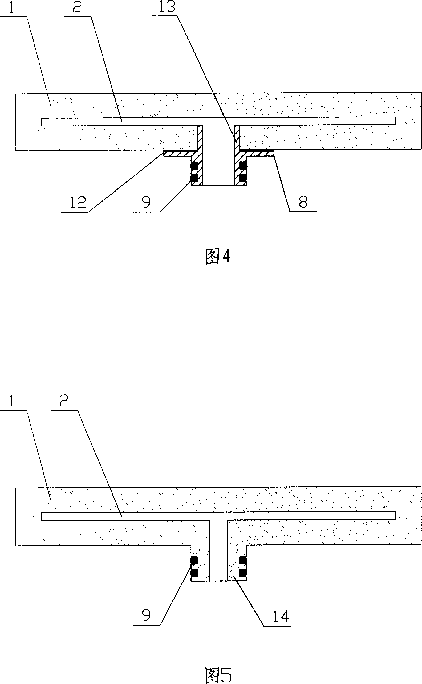 Plate type and two surface filtration type micro-porous ceramic structure